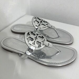 Tory Burch sandals silver 7.5 new no box